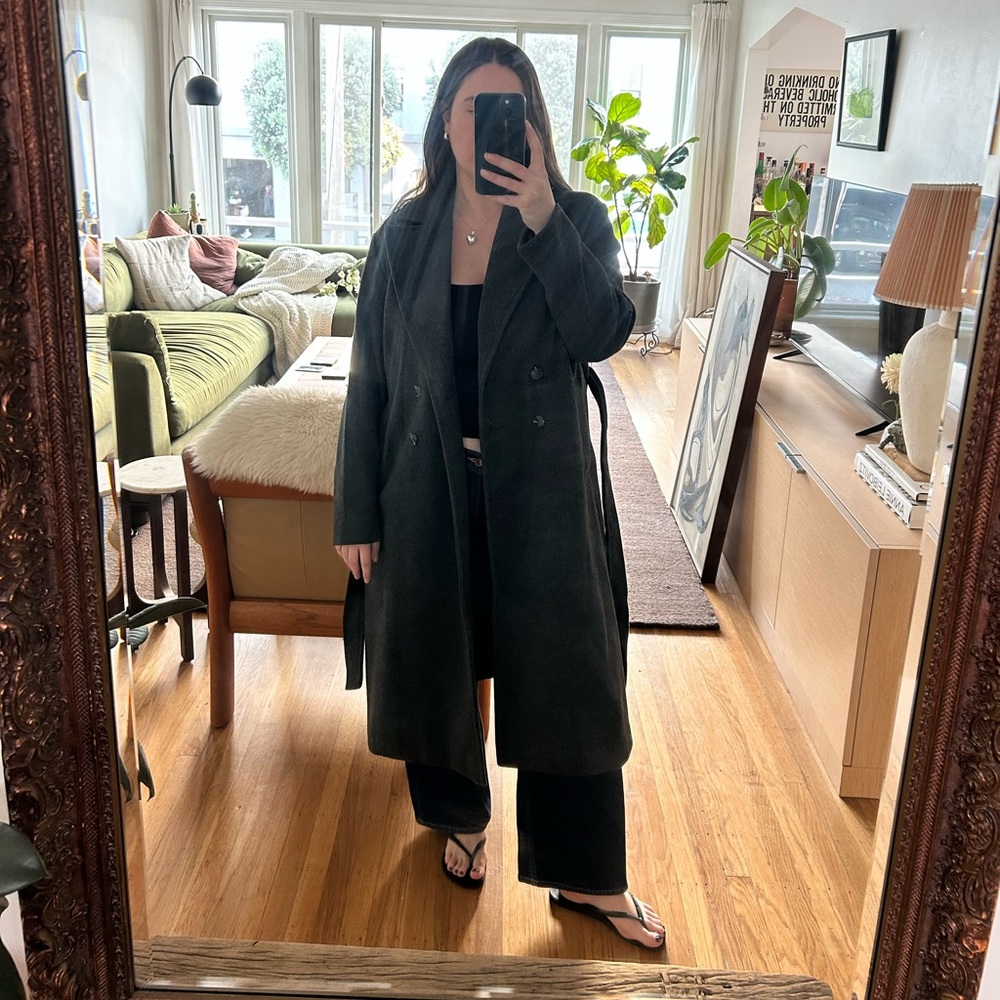 Old Navy gray double breasted coat